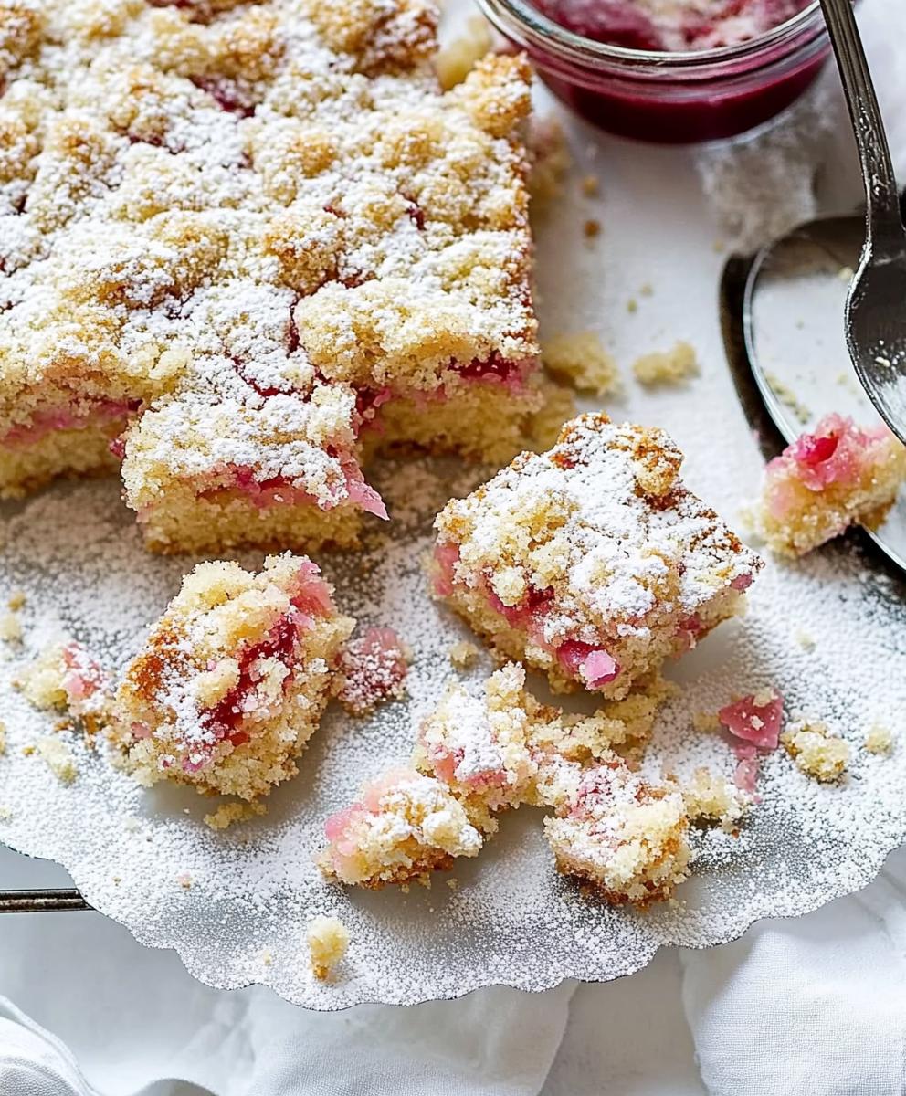 Moist Rhubarb Cake (polish Ciasto Rabarbarowe) Recipe