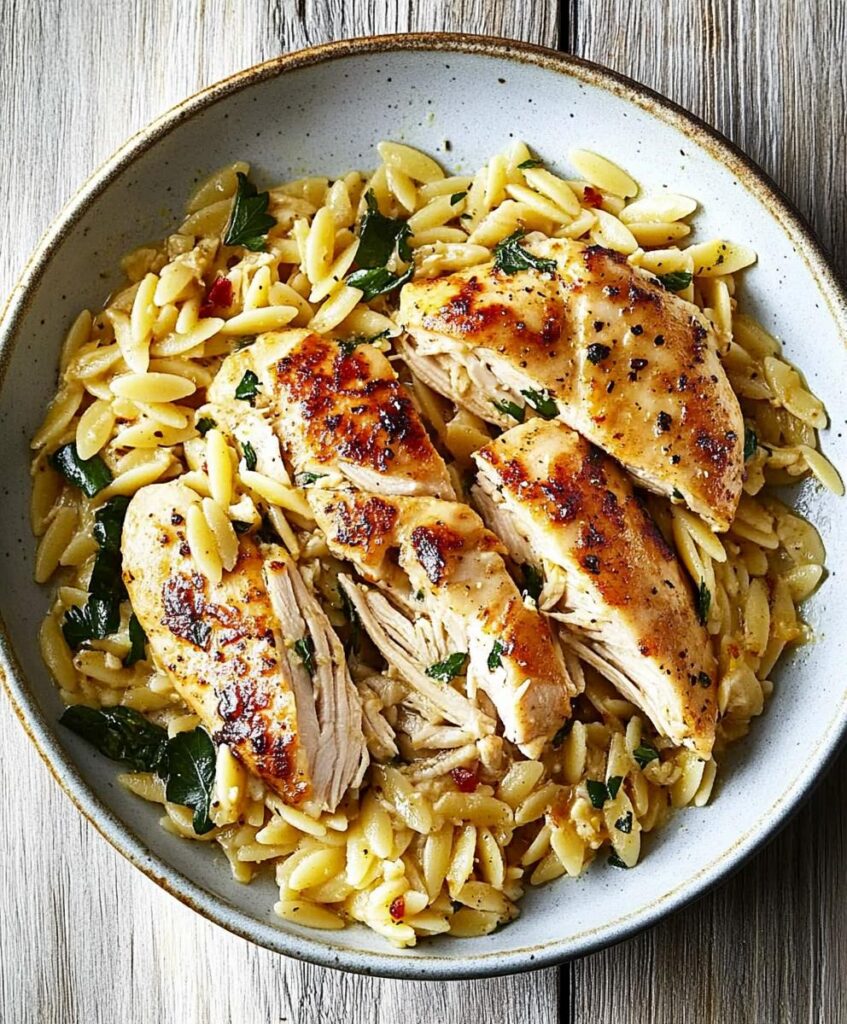 One Pot Chicken Orzo Recipe