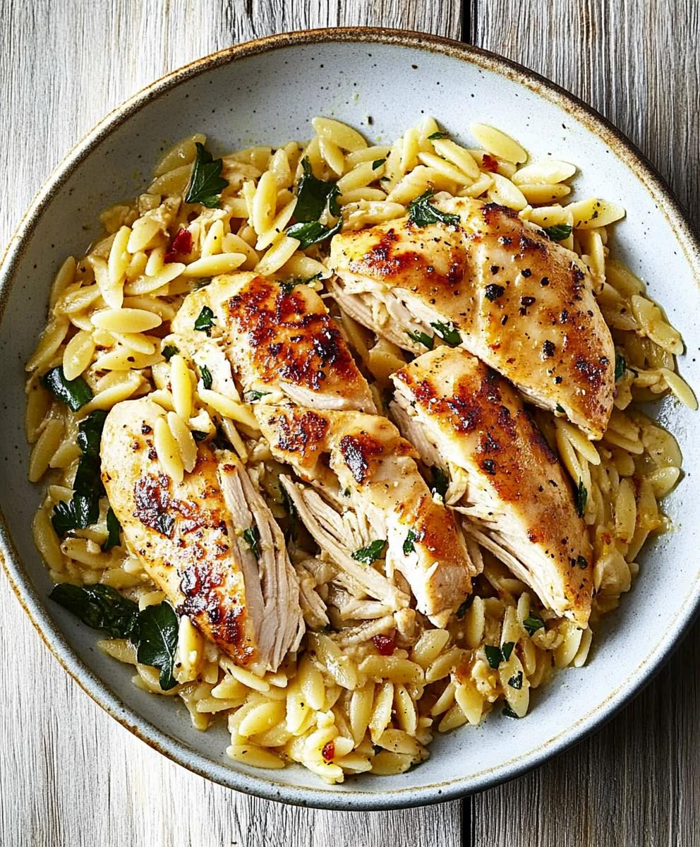 One Pot Chicken Orzo Recipe