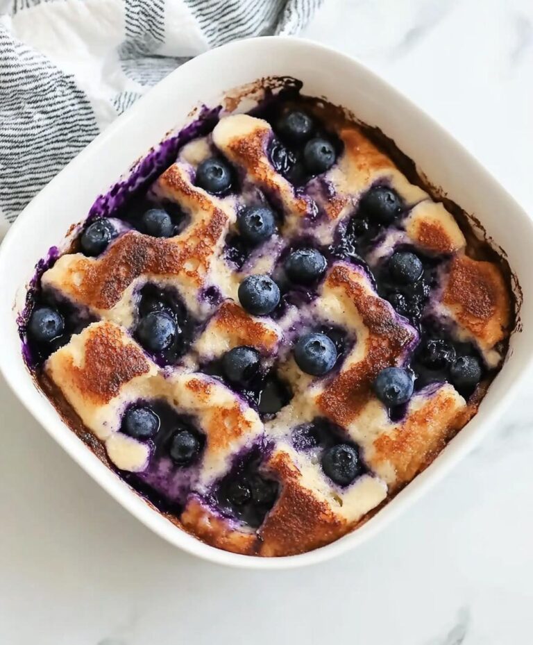 Overnight Blueberry French Toast Casserole Recipe