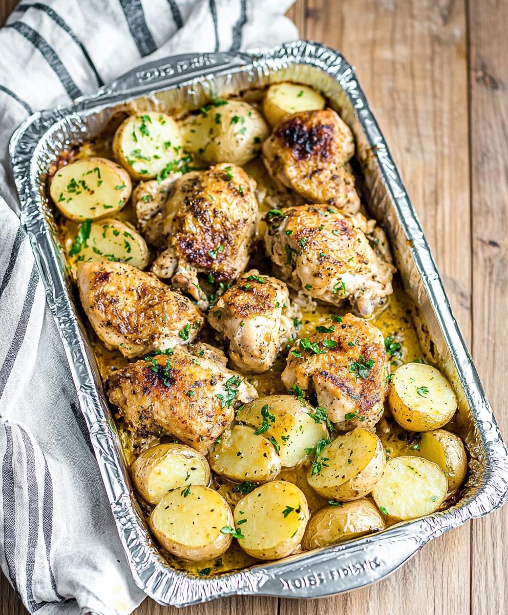 Sheet Pan Chicken And Potatoes Recipe