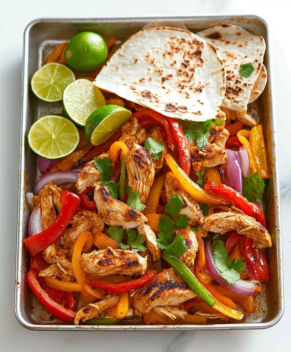Sheet Pan Chicken Fajitas Recipe