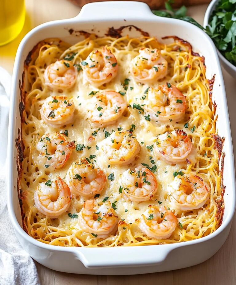 Shrimp Scampi Pasta Bake Recipe