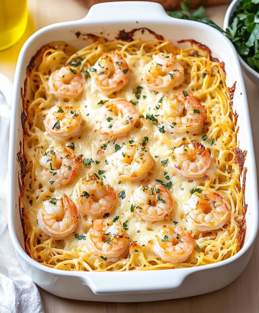 Shrimp Scampi Pasta Bake Recipe