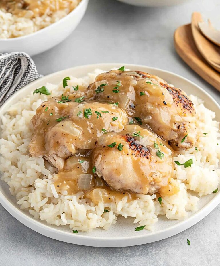 Smothered Chicken And Rice Recipe
