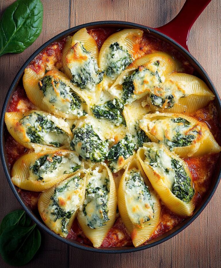 Spinach & Ricotta Stuffed Shells Recipe