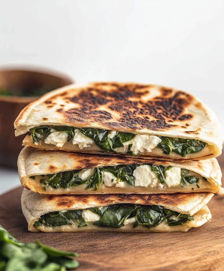 Spinach And Feta Quesadillas Recipe