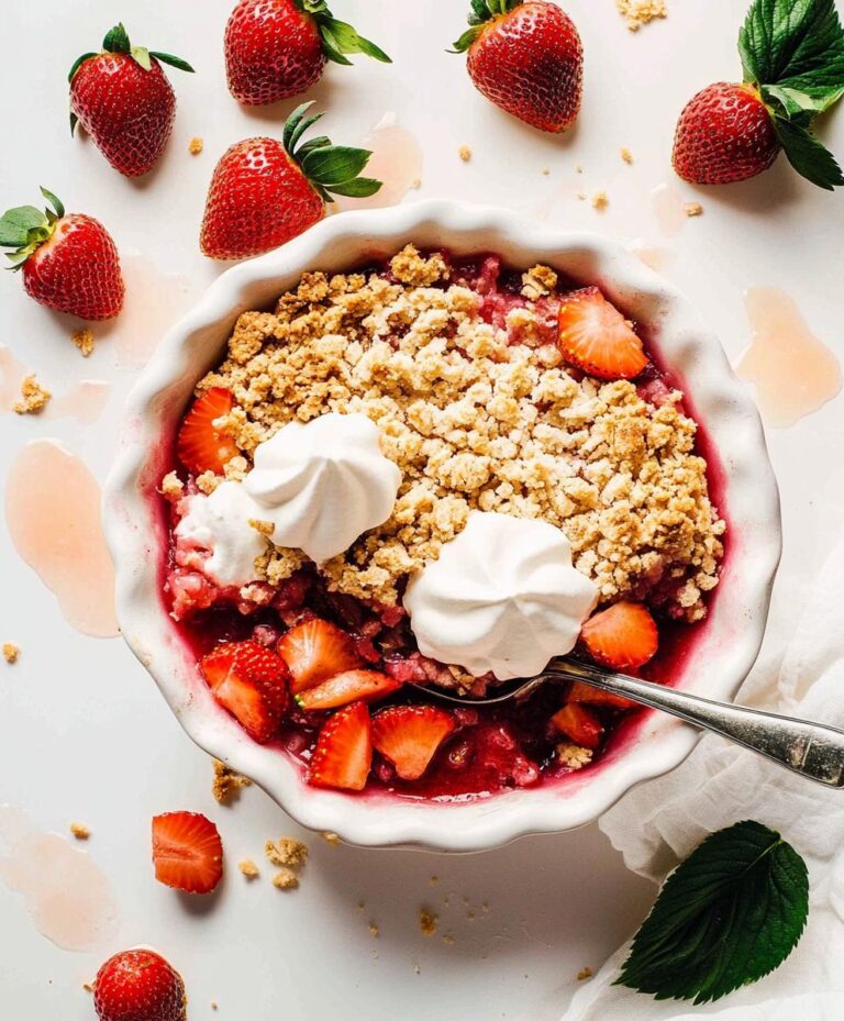 Strawberry Rhubarb Crumble Recipe
