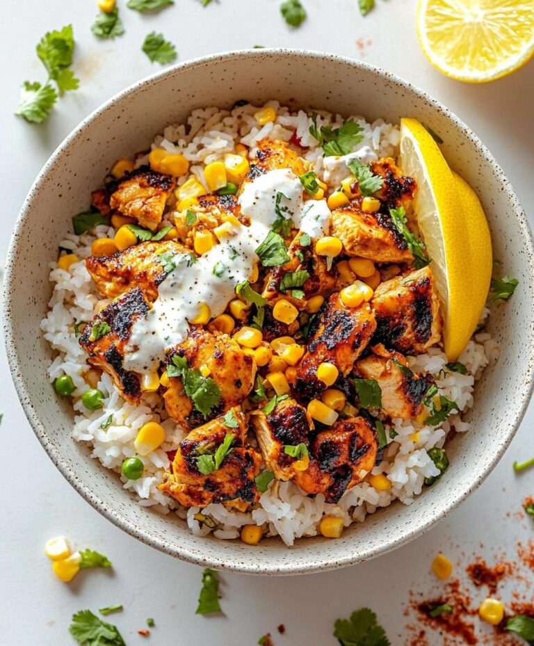 Street Corn Chicken Rice Bowl Recipe