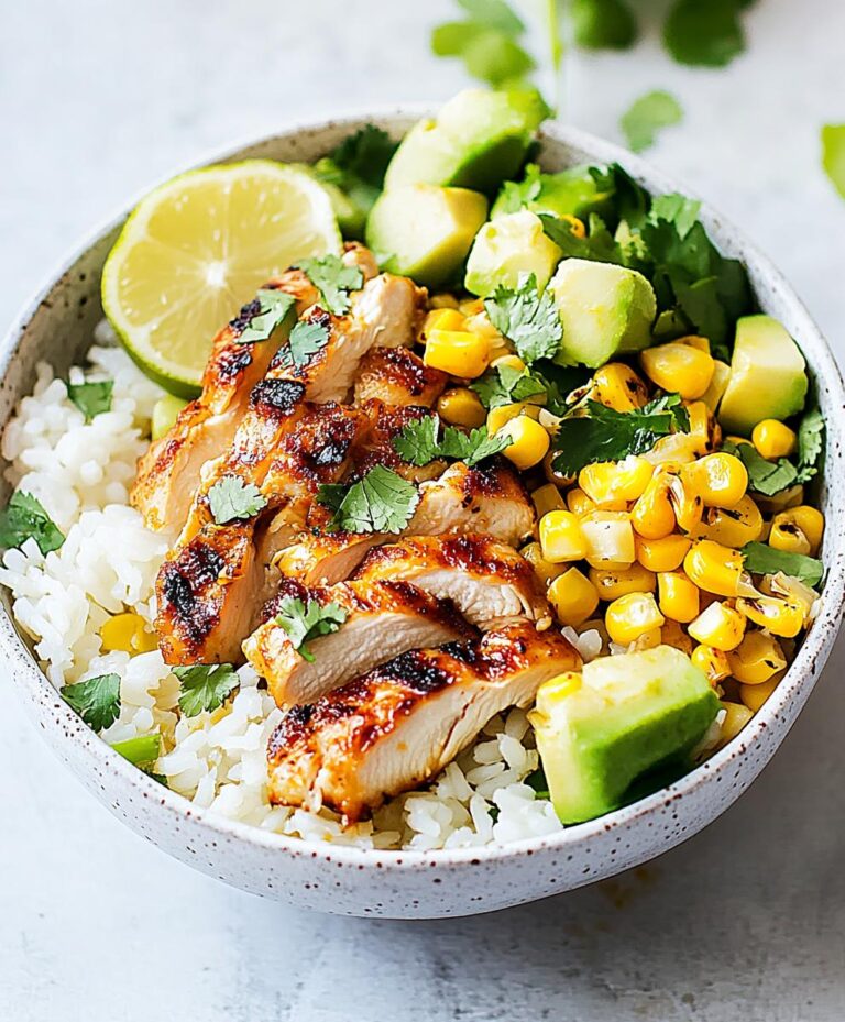 Street Corn Chicken Rice Bowl Recipe