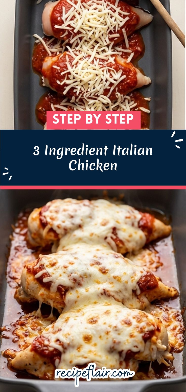 3 Ingredient Italian Chicken Recipe