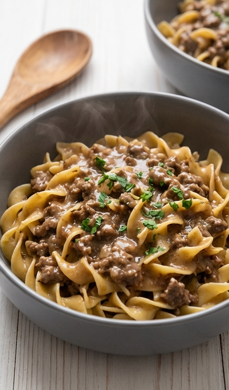 30 Minute Beef and Noodles Recipe: Easy Hamburger Meat Dinner