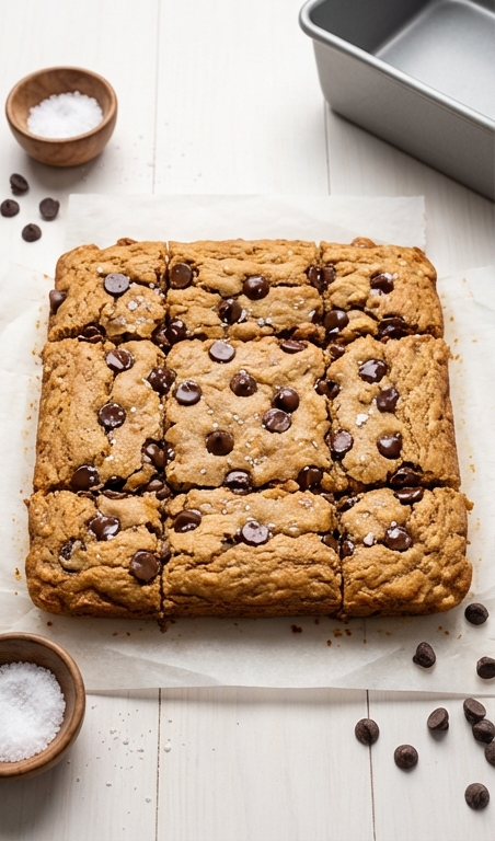 Healthy Snacks: 4 Ingredient Peanut Butter Banana Bars Recipe