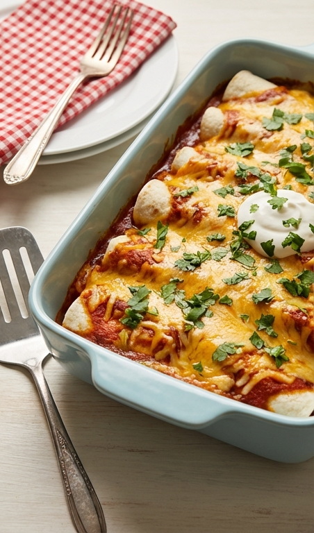 Easy 5 Ingredient Beef Enchiladas Recipe with Hamburger Meat