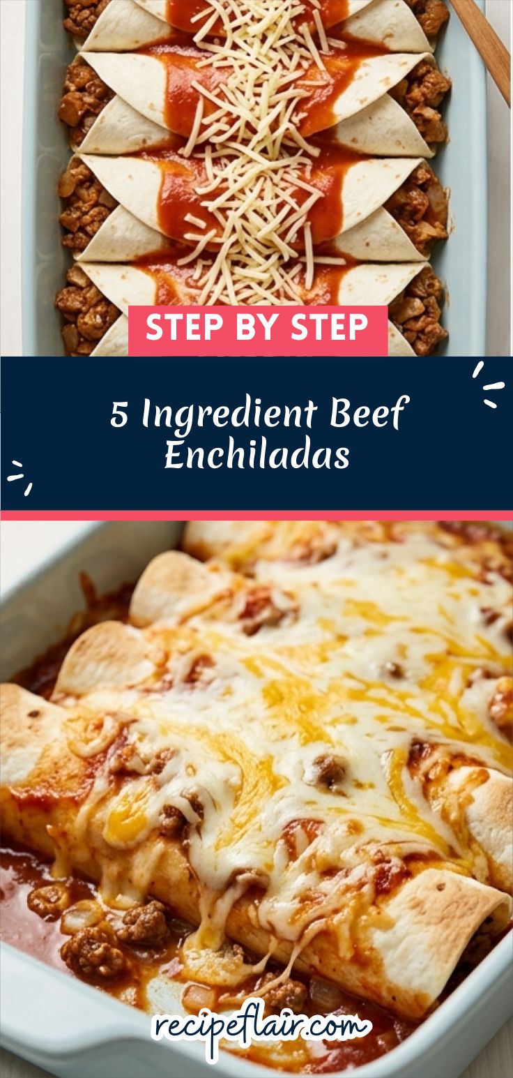 5 Ingredient Beef Enchiladas Recipe