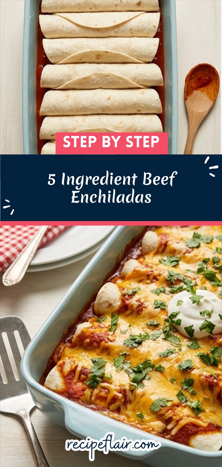5 Ingredient Beef Enchiladas Recipe