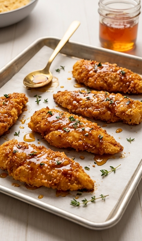Baked Crunchy Hot Honey Chicken Recipe for Easy Family Dinners