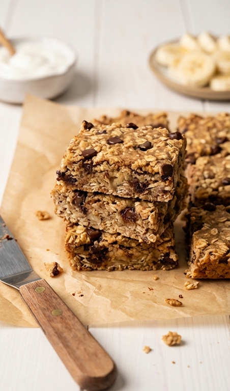 Delicious Snacks Recipe: 4-Ingredient Banana Oat Bars No Sugar