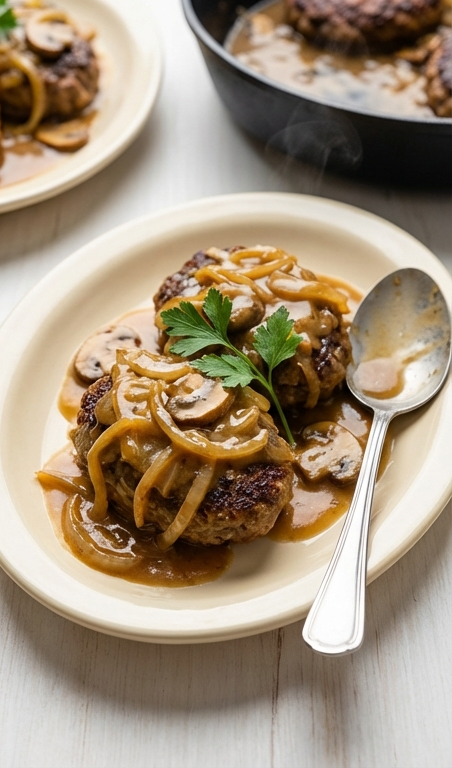 Cozy Salisbury Steak Recipe with Gravy – Easy Ground Beef Dinner