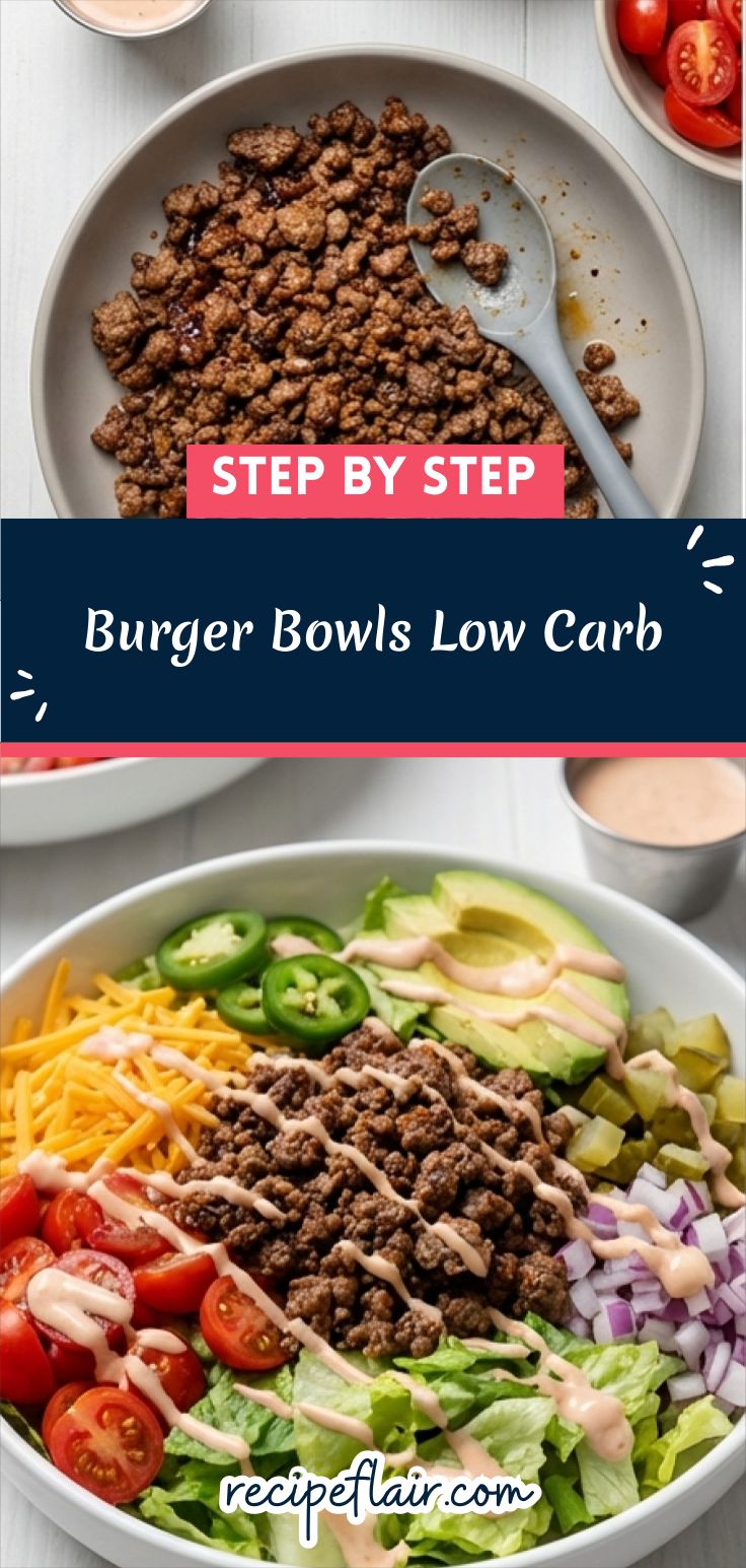 Burger Bowls Low Carb Recipe