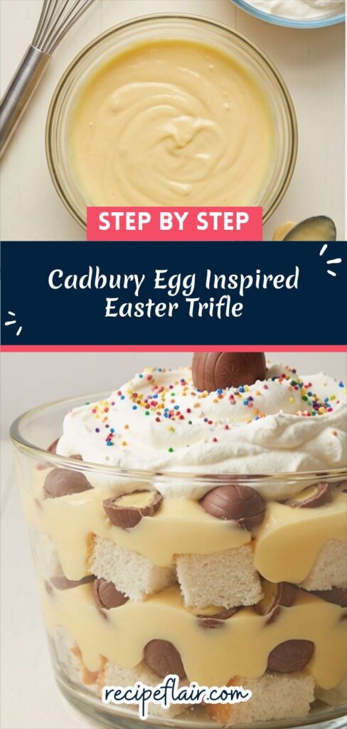 Cadbury Egg Inspired Easter Trifle Recipe