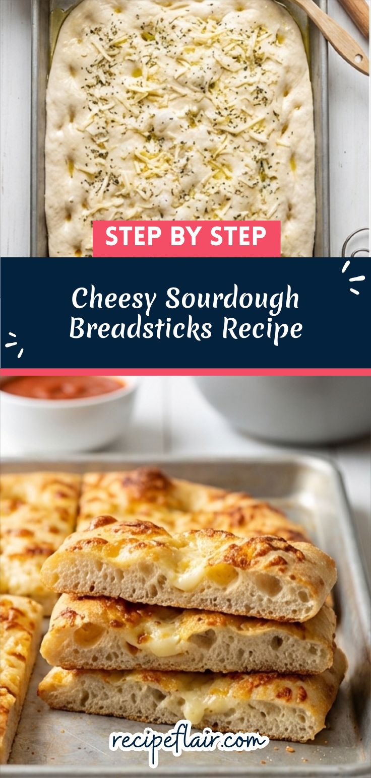 Cheesy Sourdough Breadsticks Recipe