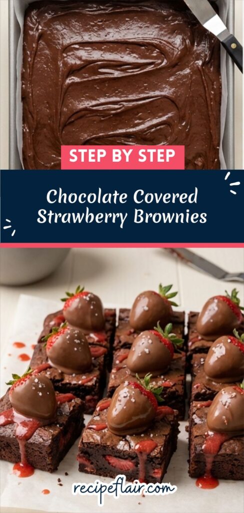 Chocolate Covered Strawberry Brownies Recipe