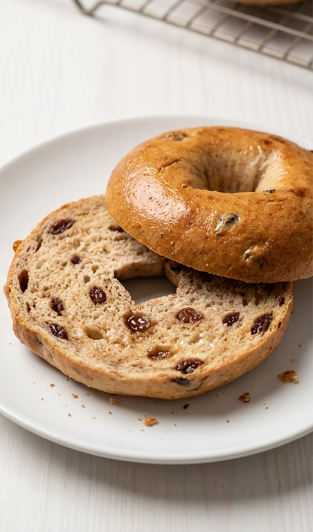 Soft Cinnamon Raisin Protein Bagels with Greek Yogurt Recipe