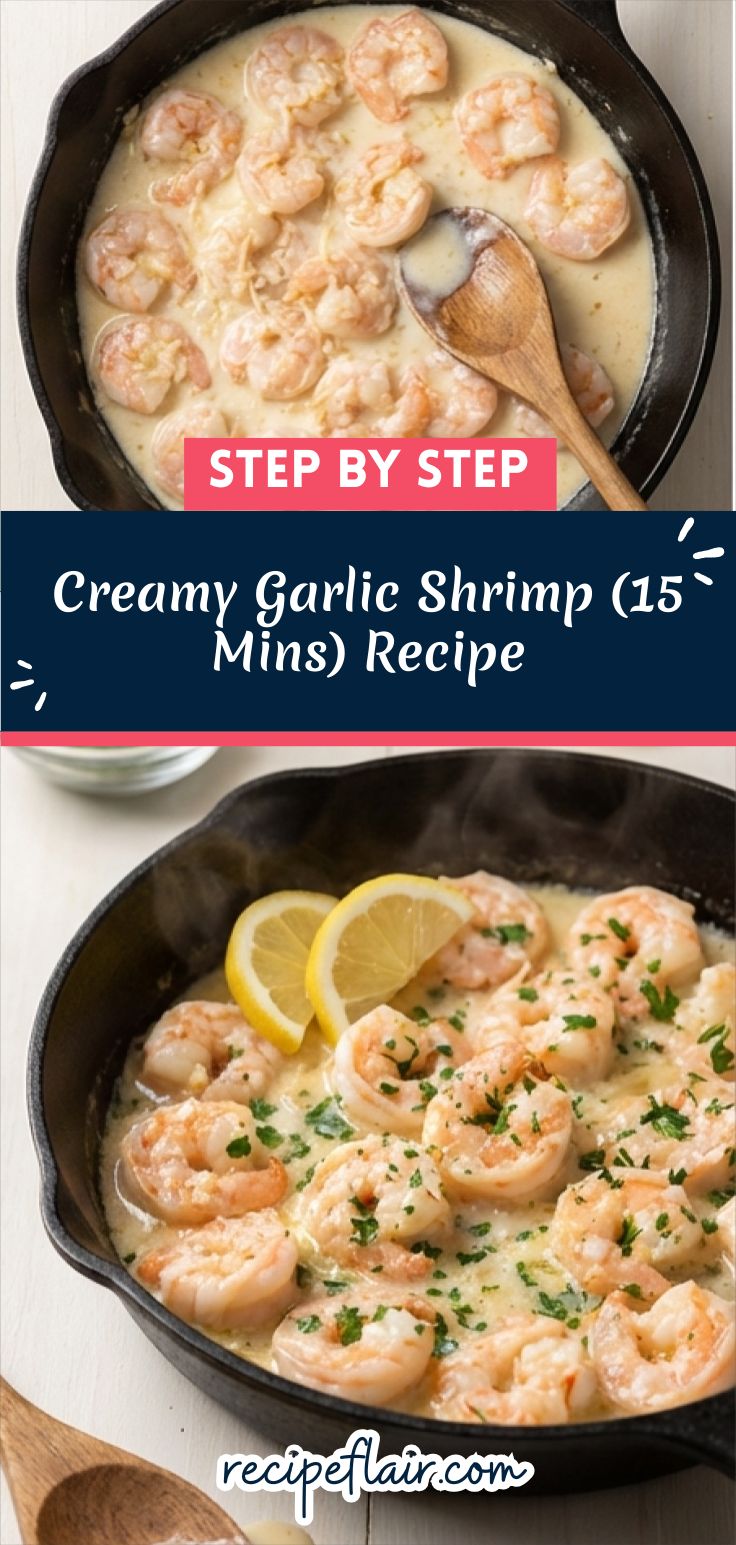 Creamy Garlic Shrimp (15 Mins) Recipe
