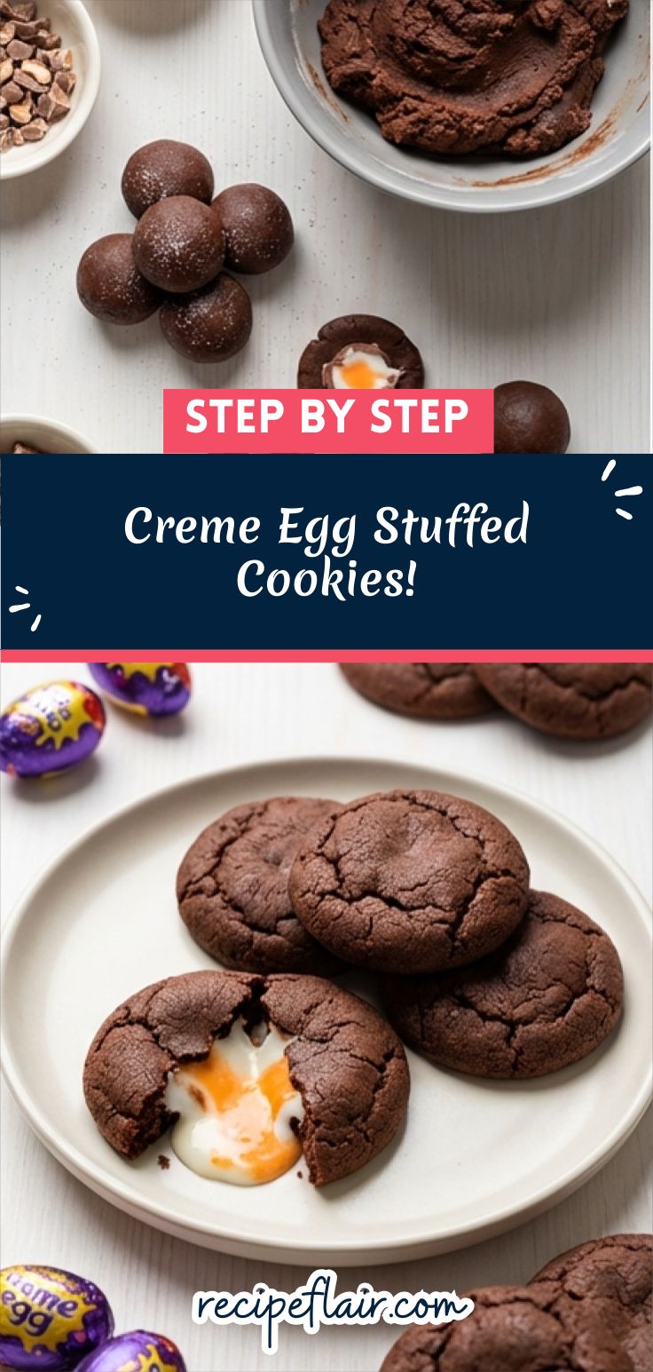 Creme Egg Stuffed Cookies! Recipe