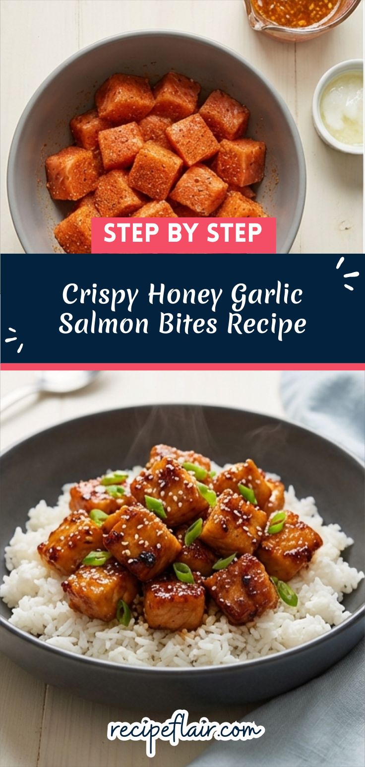 Crispy Honey Garlic Salmon Bites Recipe
