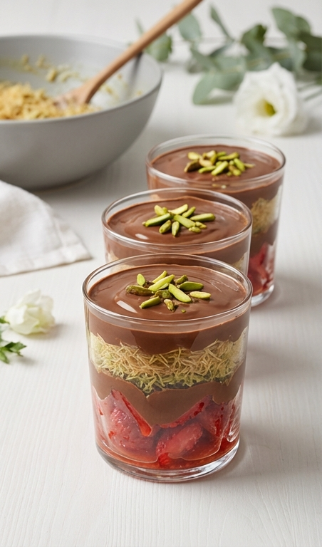 Dubai Chocolate Strawberry Cup Recipe for Easy Party Desserts
