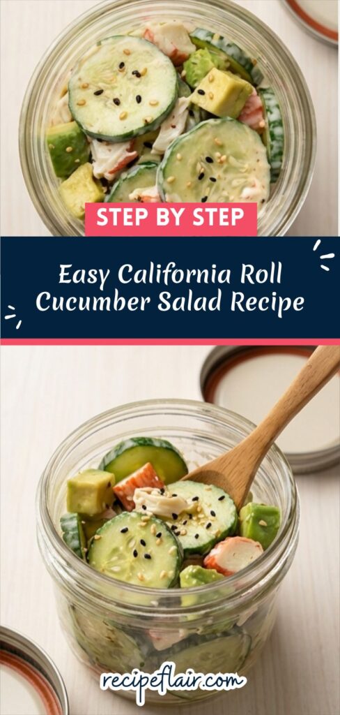 Easy California Roll Cucumber Salad Recipe