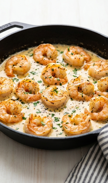 Easy Creamy Garlic Shrimp Recipe – Quick 15-Minute Dinner Idea