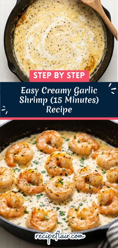 Easy Creamy Garlic Shrimp (15 Minutes) Recipe