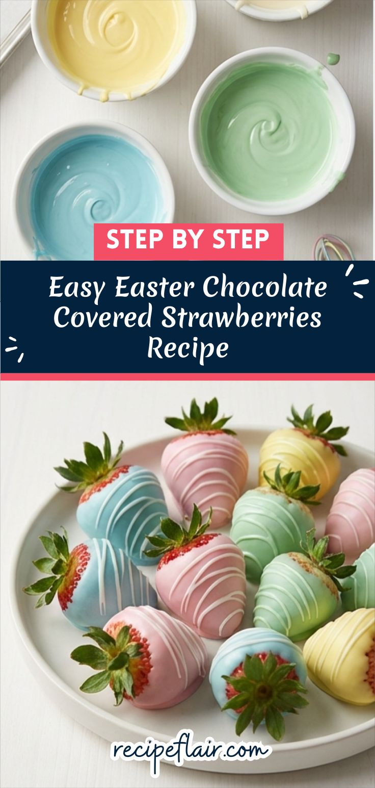 Easy Easter Chocolate Covered Strawberries Recipe