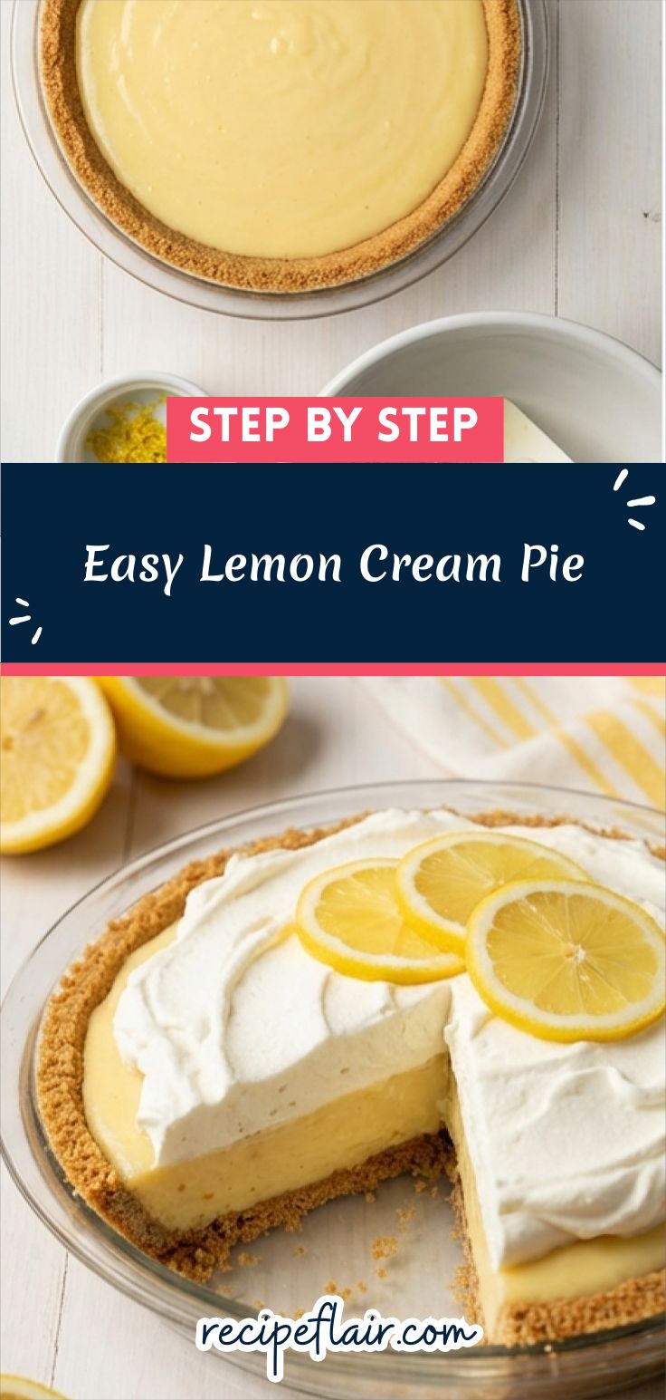 Easy Lemon Cream Pie Recipe