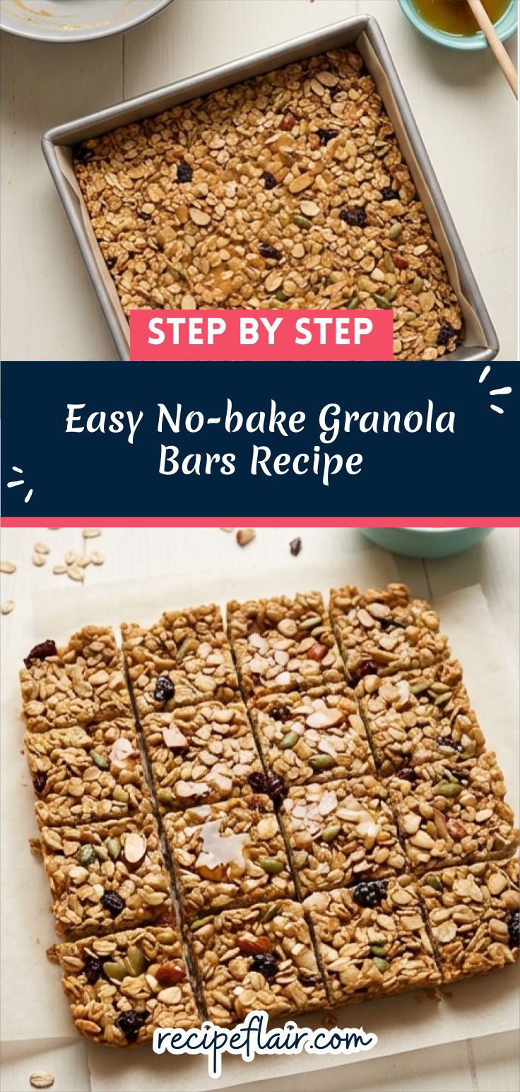 Easy No-bake Granola Bars Recipe