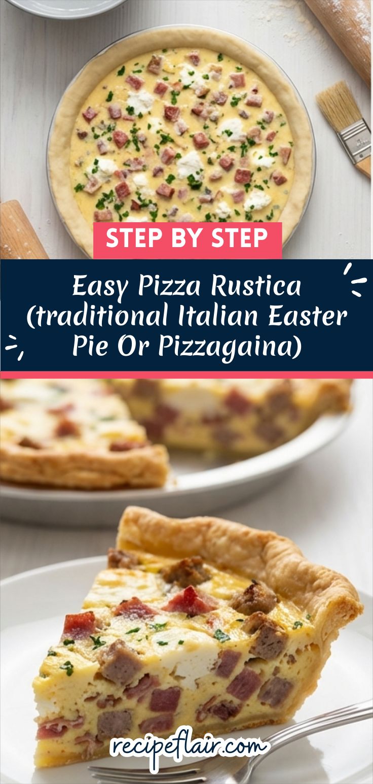 Easy Pizza Rustica (traditional Italian Easter Pie Or Pizzagaina) Recipe