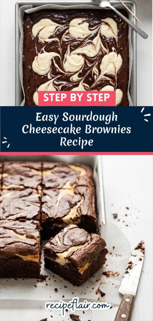 Easy Sourdough Cheesecake Brownies Recipe