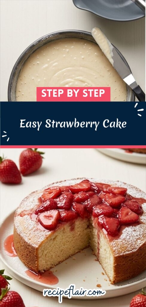 Easy Strawberry Cake Recipe