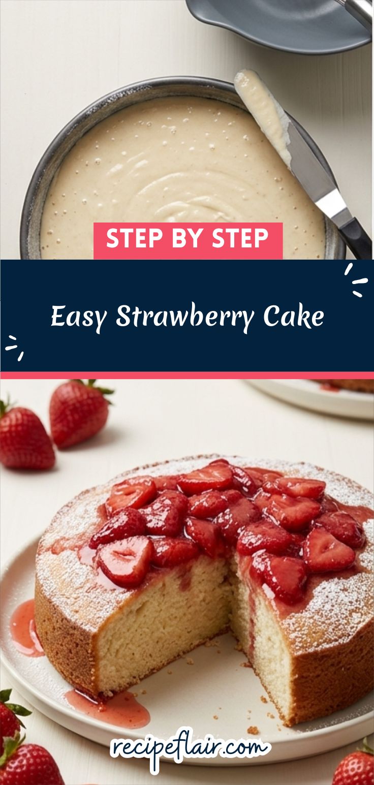 Easy Strawberry Cake Recipe