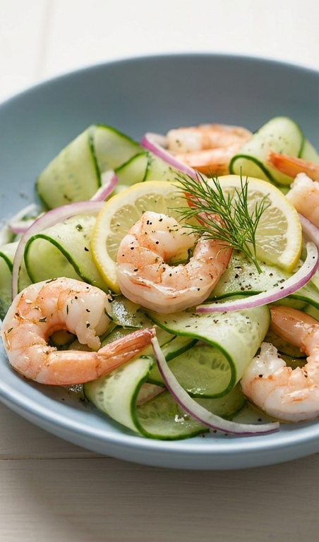 Fresh Cucumber Shrimp Salad Recipe for a Light Summer Lunch