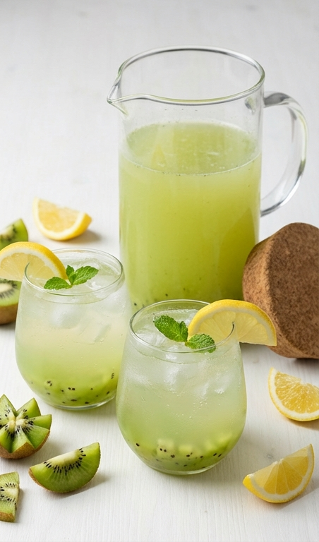 Fresh & Sweet Kiwi Lemonade Recipe | Refreshing Spring Drink