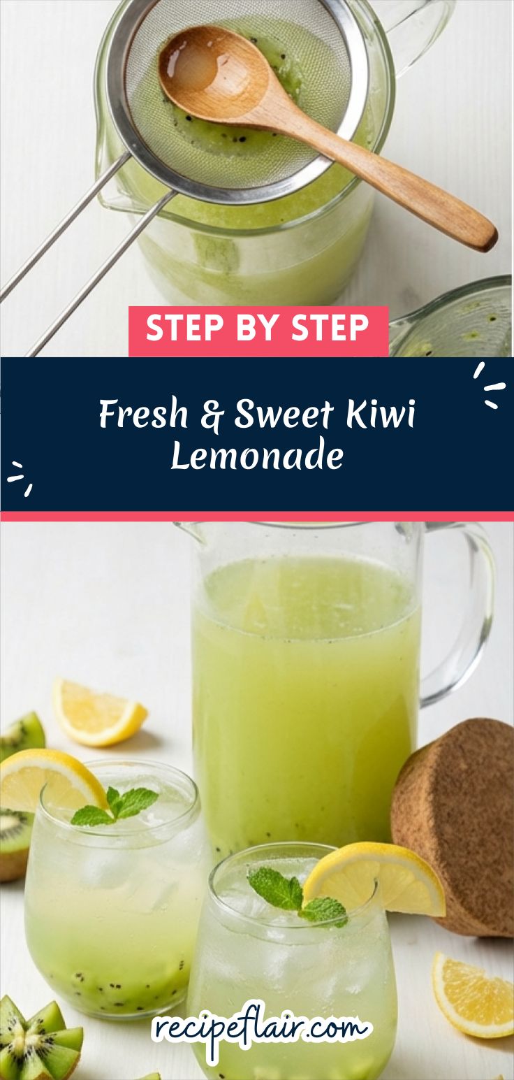 Fresh & Sweet Kiwi Lemonade Recipe