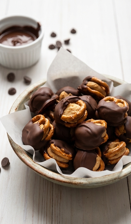 Healthy Peanut Butter-Stuffed Pretzel Bites Recipe for Snacks