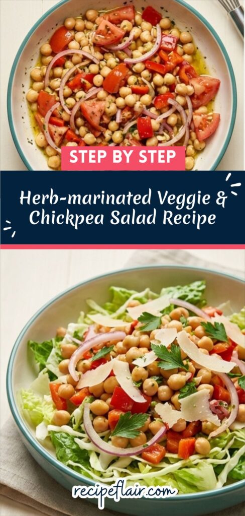 Herb-marinated Veggie & Chickpea Salad Recipe