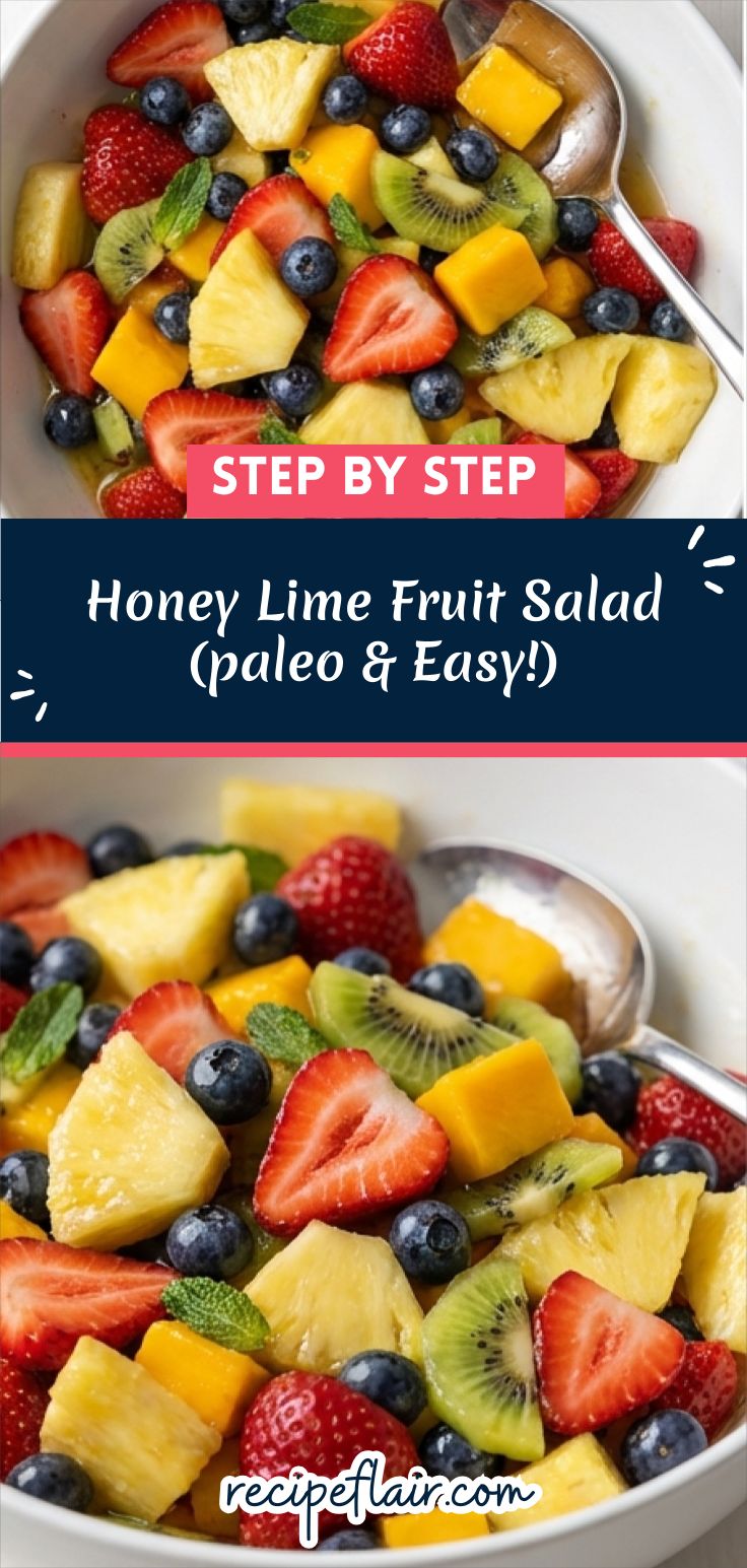 Honey Lime Fruit Salad (paleo & Easy!) Recipe