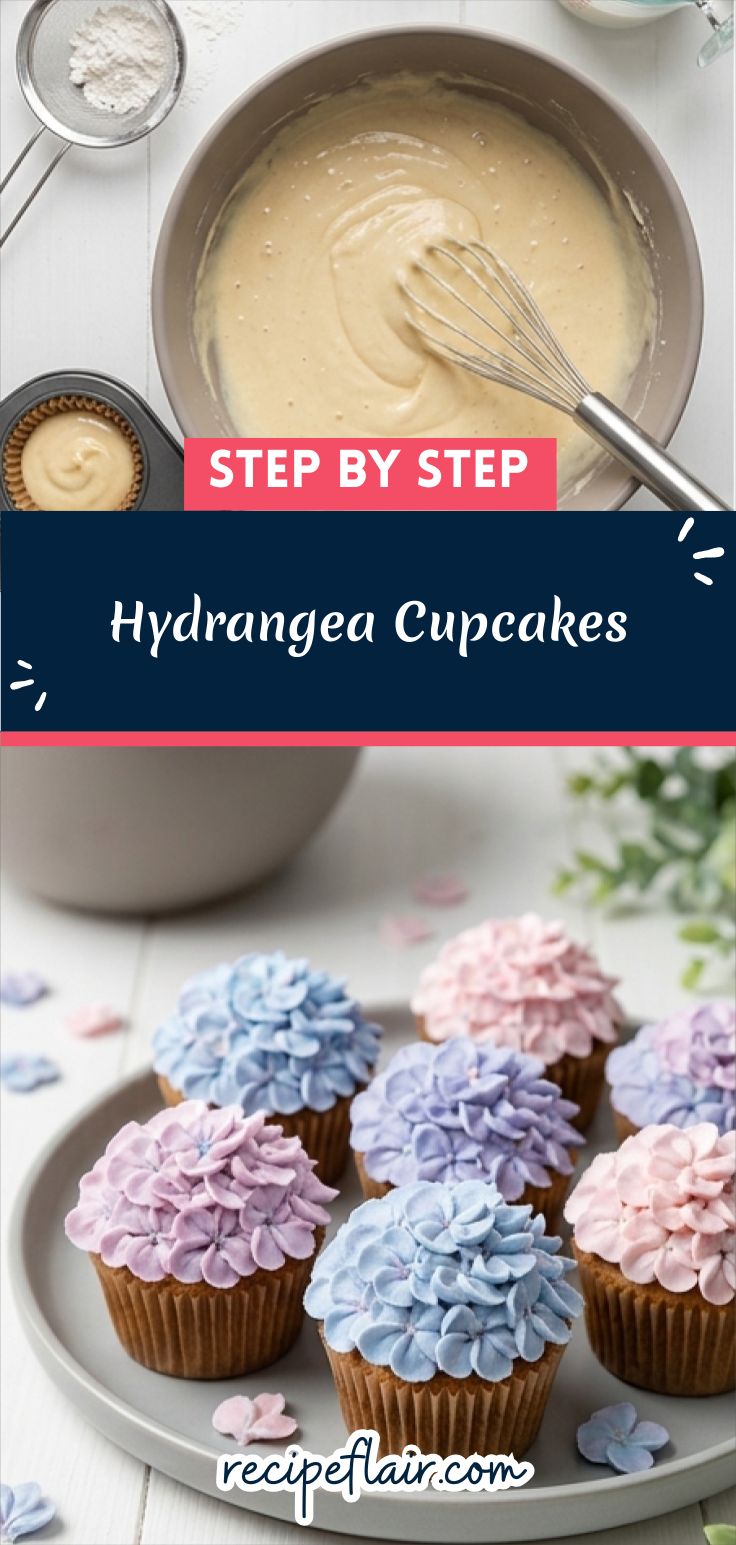 Hydrangea Cupcakes Recipe