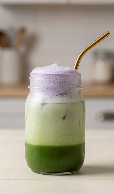 Refreshing Strawberry Matcha Latte Recipe with a Floral Twist